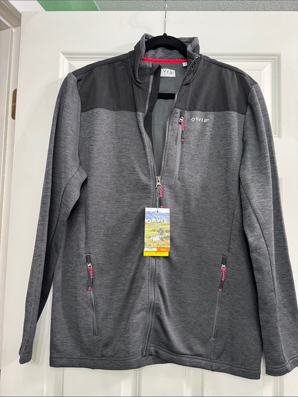 Orvis Gray & Charcoal Lightweight Full-Zip Shirt Jacket